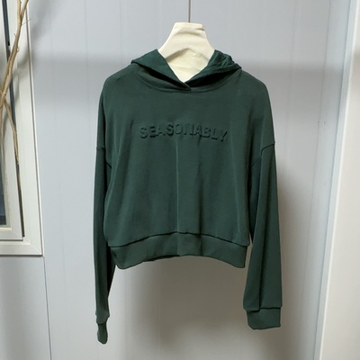 E012胸围106衣长47宽松大码棉女装蝙蝠袖卫衣短款小个子女装卫衣