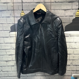 男装立领小个子瘦人皮衣外套加绒夹克袖子夹棉外套508