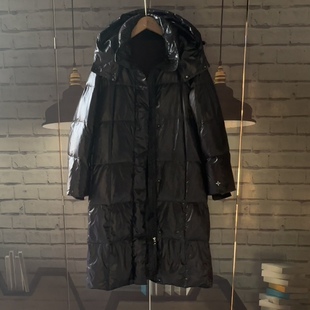 牌子的。连帽可脱卸宽松羽***绒服大衣大衣鹅的B8 963