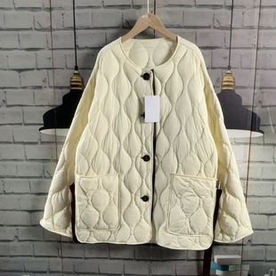 牌子的原单宽松大码轻便柔软大码羽***绒服风衣设计感羽绒大衣女