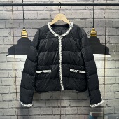 小香风羽 绒服外套女偏厚小香风短款 外套女C642