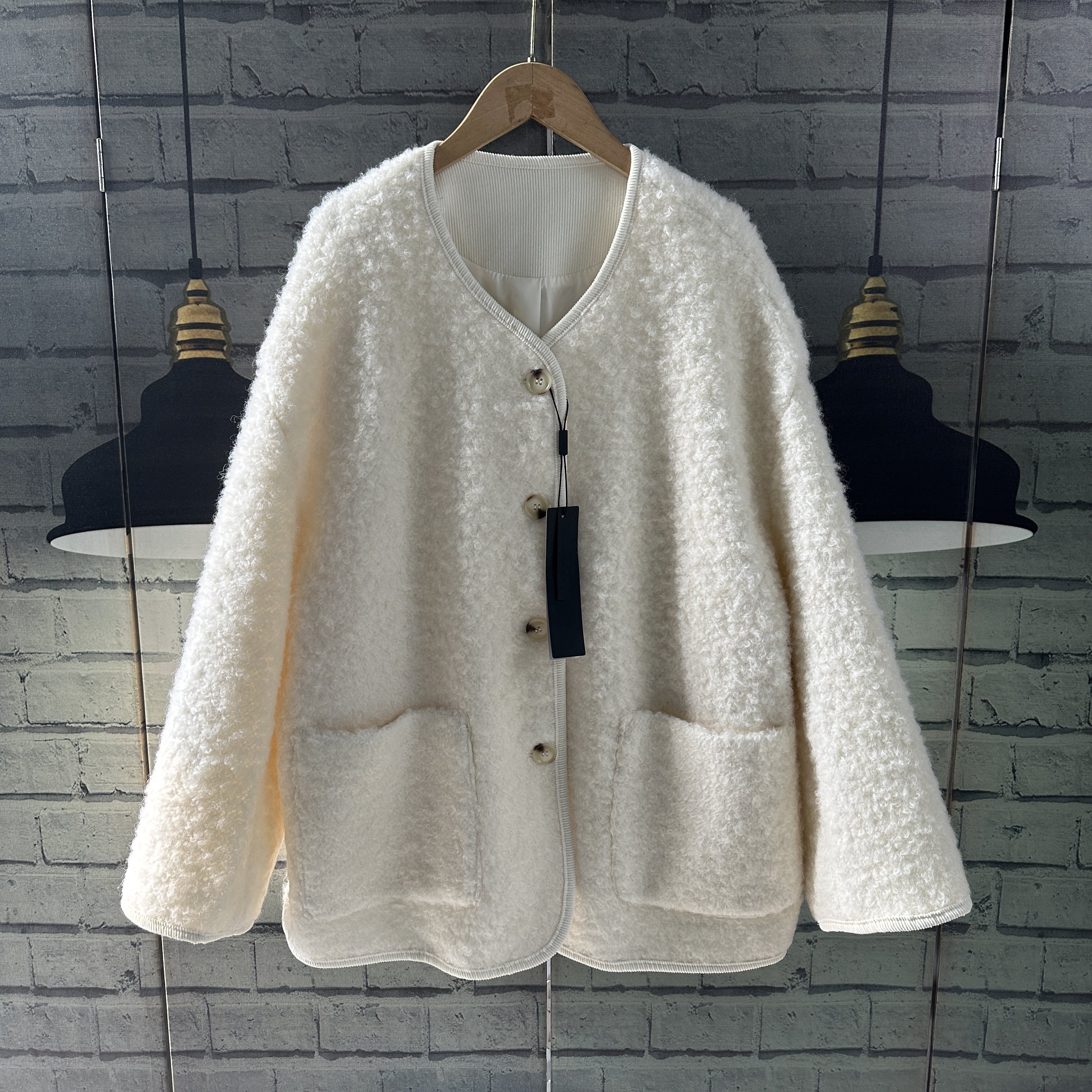 牌子的高级感宽松大码粗花呢有内衬宽松外套女大码女装