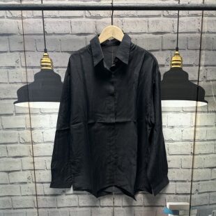 衬衫 宽松天丝莱赛尔高货薄款 中款 长袖 女C642 春夏季