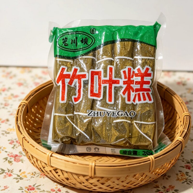 笼川坝四川特产宜宾小吃小粑糕营养粑早餐特色粑糯米竹叶黄糕点