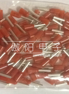 管型端子 CE015010 针型欧式接线端子1.5平方红色UL RoHS100只/包