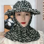 采摘帽采茶帽遮阳帽 爆款 夏季 防晒帽子工地干活网红款