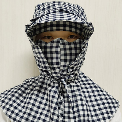 防晒帽子女夏季新款网红遮脸防紫外线太阳帽户外骑车干农活遮阳帽