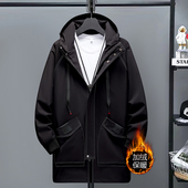 胖子外套 加肥加大宽松衣服2023新款 宸轩潮牌秋冬大码 风衣男中长款