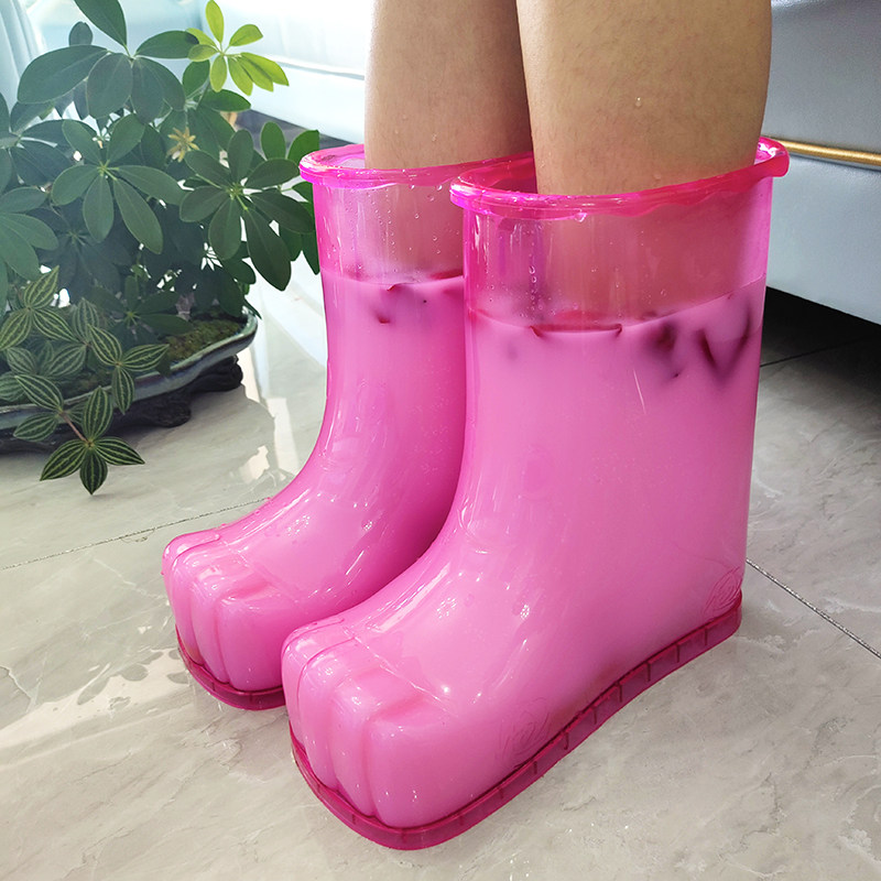 加热泡脚鞋女高筒足浴鞋情侣足底穴位按摩足疗鞋家用棉拖鞋女冬季,居家布艺,居家棉拖/棉鞋,淘宝优惠券,粉丝福利购,淘宝优惠卷