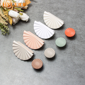 汇优莱儿童房衣柜拉手彩色橱衣柜门半圆拉手抽屉圆形单孔拉手把手