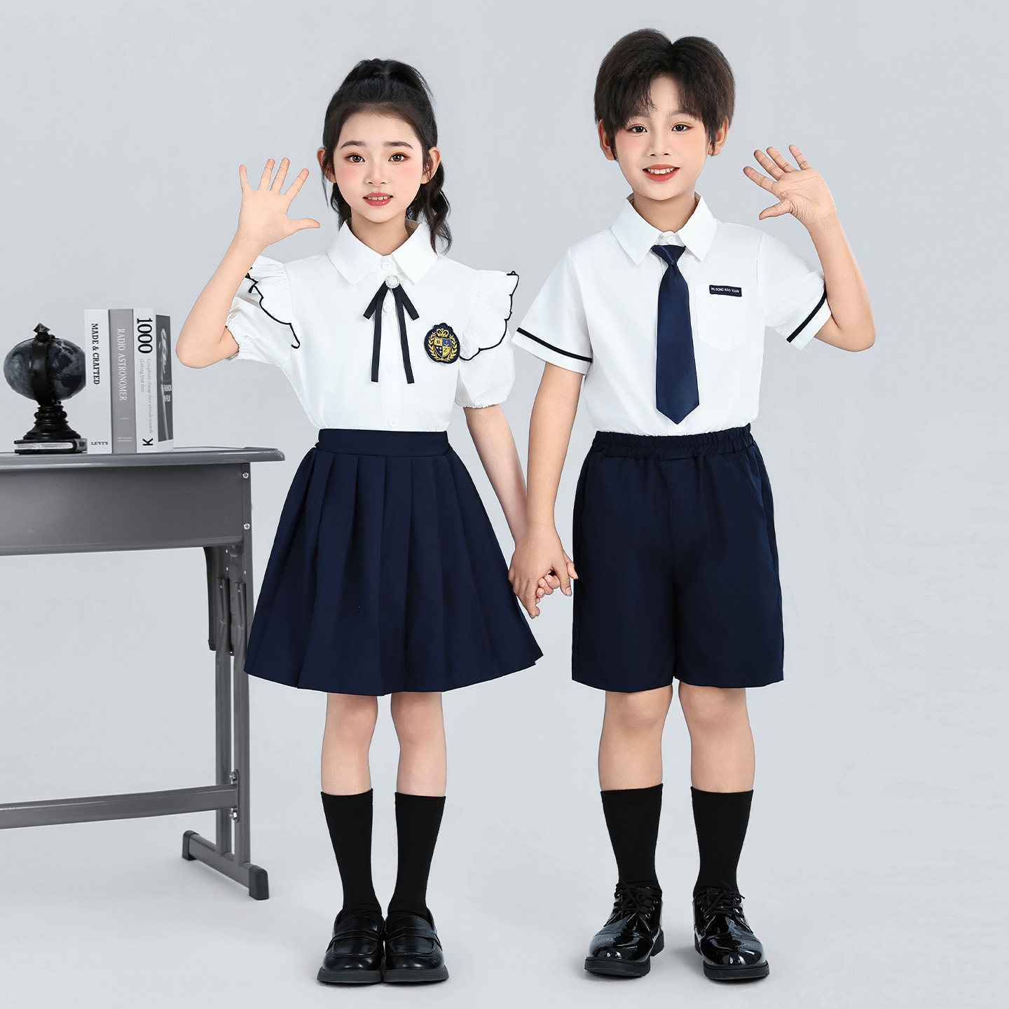 2026新款幼儿园服夏装学院风班服短袖运动服套装中小学生校服夏季