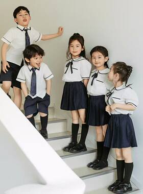 六一儿童节合唱演出服幼儿园表演服小学生英伦毕业照