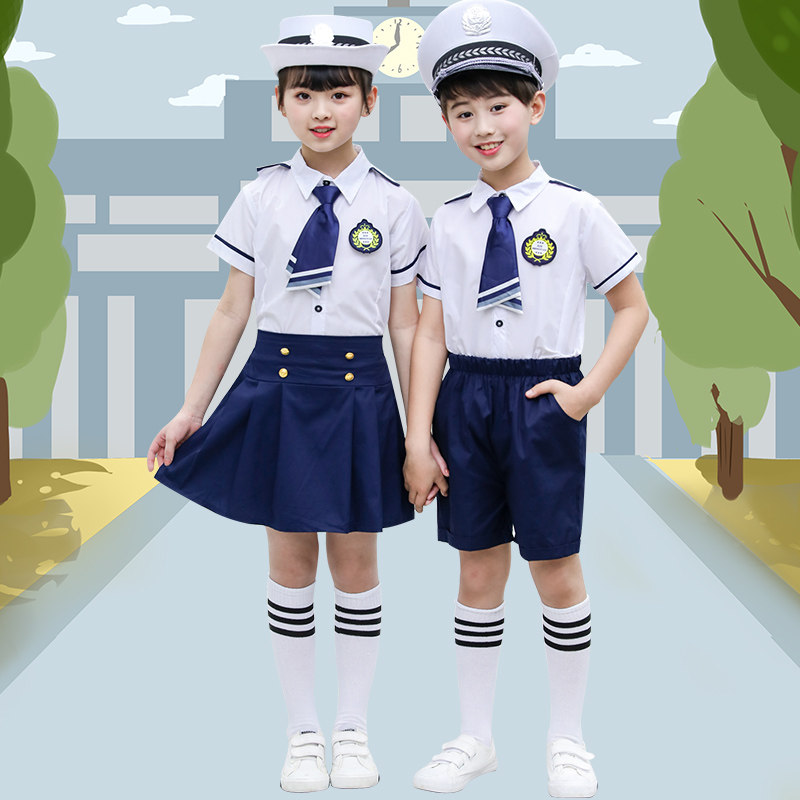 小海军女童合唱服夏季幼儿舞蹈