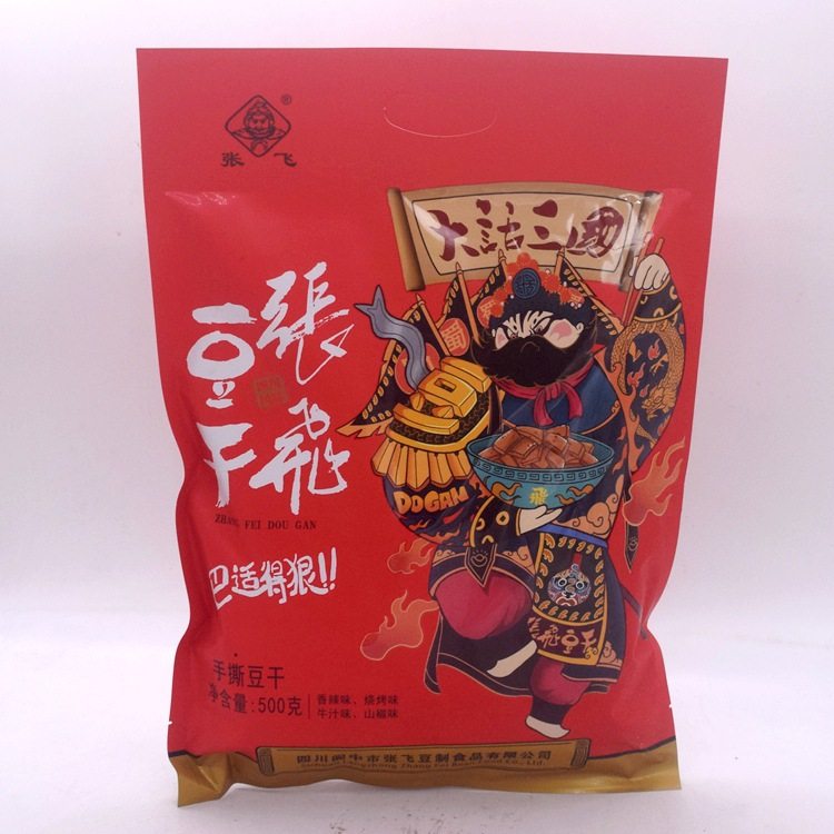 张飞手撕豆干500克混合口味装四川旅游伴手礼休闲小食品