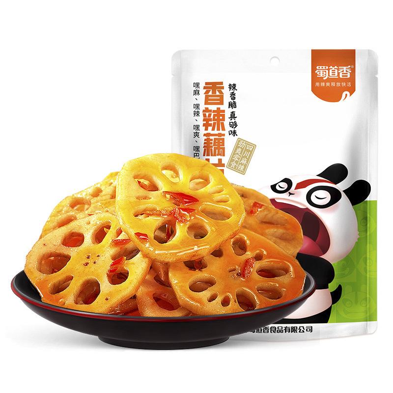 蜀道香麻辣藕片解馋休闲小零食香辣素食休闲小吃凉拌下饭菜