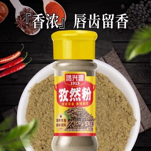 鸿兴源孜然粉调料去腥辣椒粉烧烤蘸料炒菜炖汤撒料家用玻璃瓶腌料