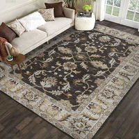 American retro carpet, Nordic ethnic style living room carpet, Persian coffee table cushion sofa, bedroom bedside blanket, large area thumbnail 8