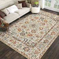 American retro carpet, Nordic ethnic style living room carpet, Persian coffee table cushion sofa, bedroom bedside blanket, large area thumbnail 4