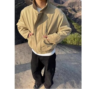 网图+美式复古水洗帆布工装夹克外套 W1098/P95图片