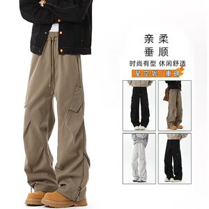 春款现货+美式百搭毛呢直筒休闲裤 CK587/P55 限88图片