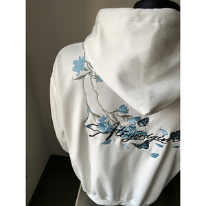 现货+秋款 潮前后片刺绣卫衣 W1318/P55 限78，男装卫衣，电商B350