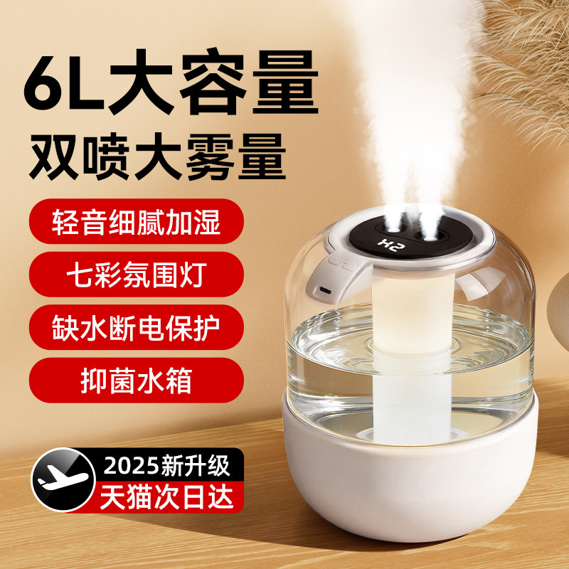 加湿器小型办公室桌面女生工位宿舍学生卧室床头迷你便携式静音家用空