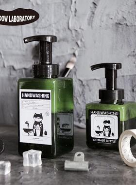 ins风起泡瓶 洗手液按压打泡器 浴室分装空瓶塑料大容量泡沫瓶
