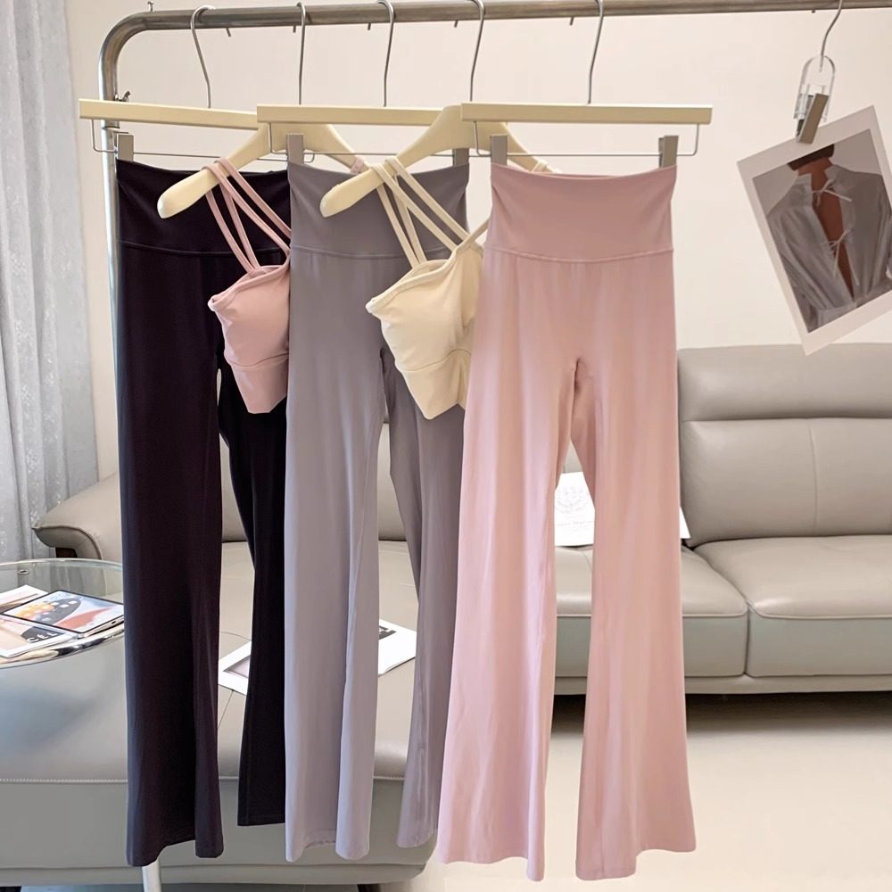 lu同款显腿长后腰交叉提臀瑜伽裤高包裹收腰蜜桃微喇叭运动健身裤,运动服/休闲服装,健身裤,淘宝优惠券,粉丝福利购,淘宝优惠卷