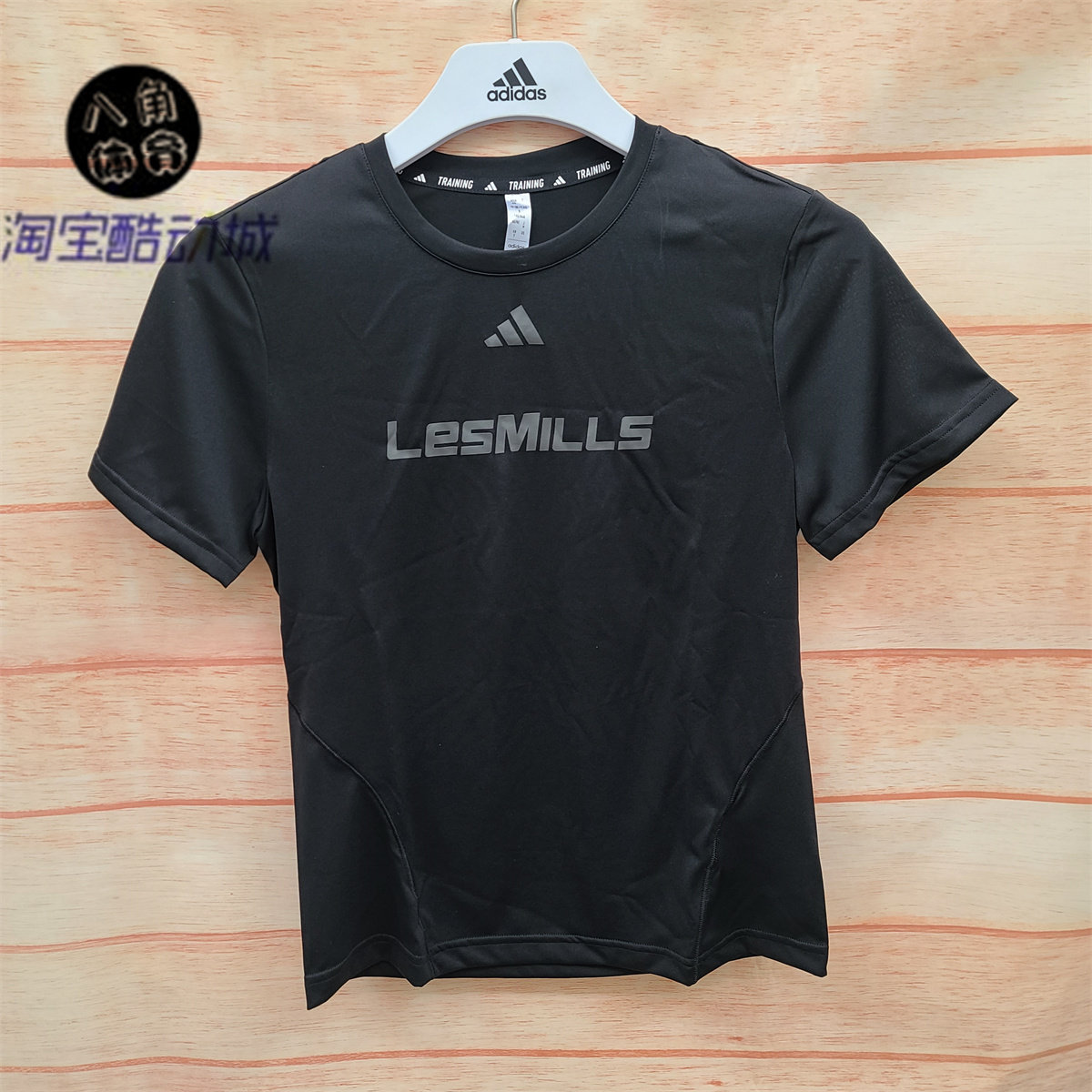 阿迪达斯ADIDAS LM莱美联名 速干排汗女子健身训练短袖T恤 IX7983