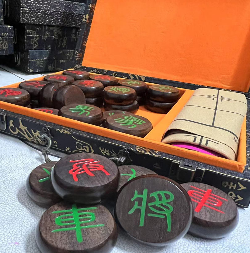鼎天宏黑檀象棋套装精品