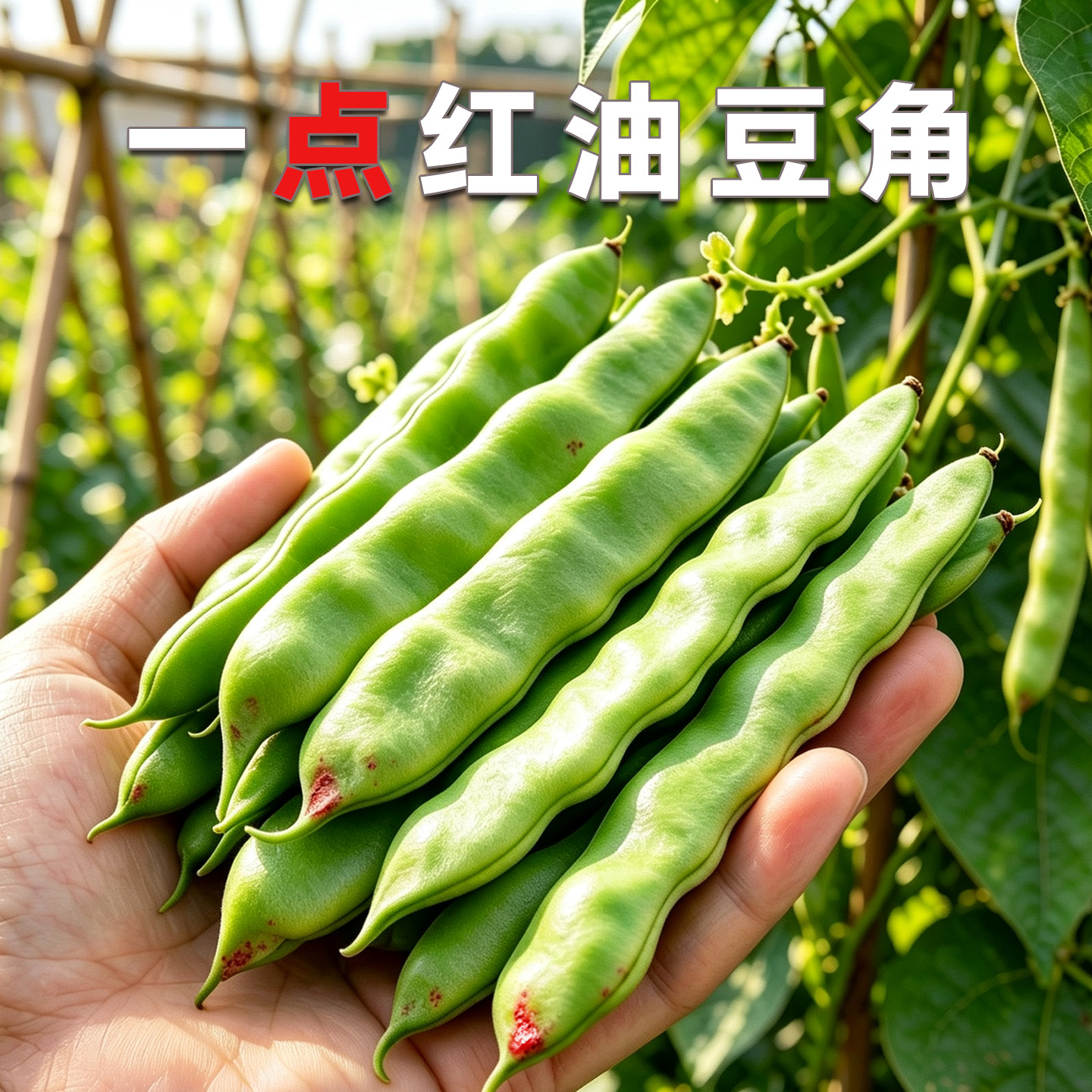 蔬菜将军一点红东北四季种植油豆图片