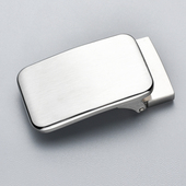 不锈钢皮带扣头男士 皮带扣平滑3.4光面板扣3.8皮带裤 腰带配件404