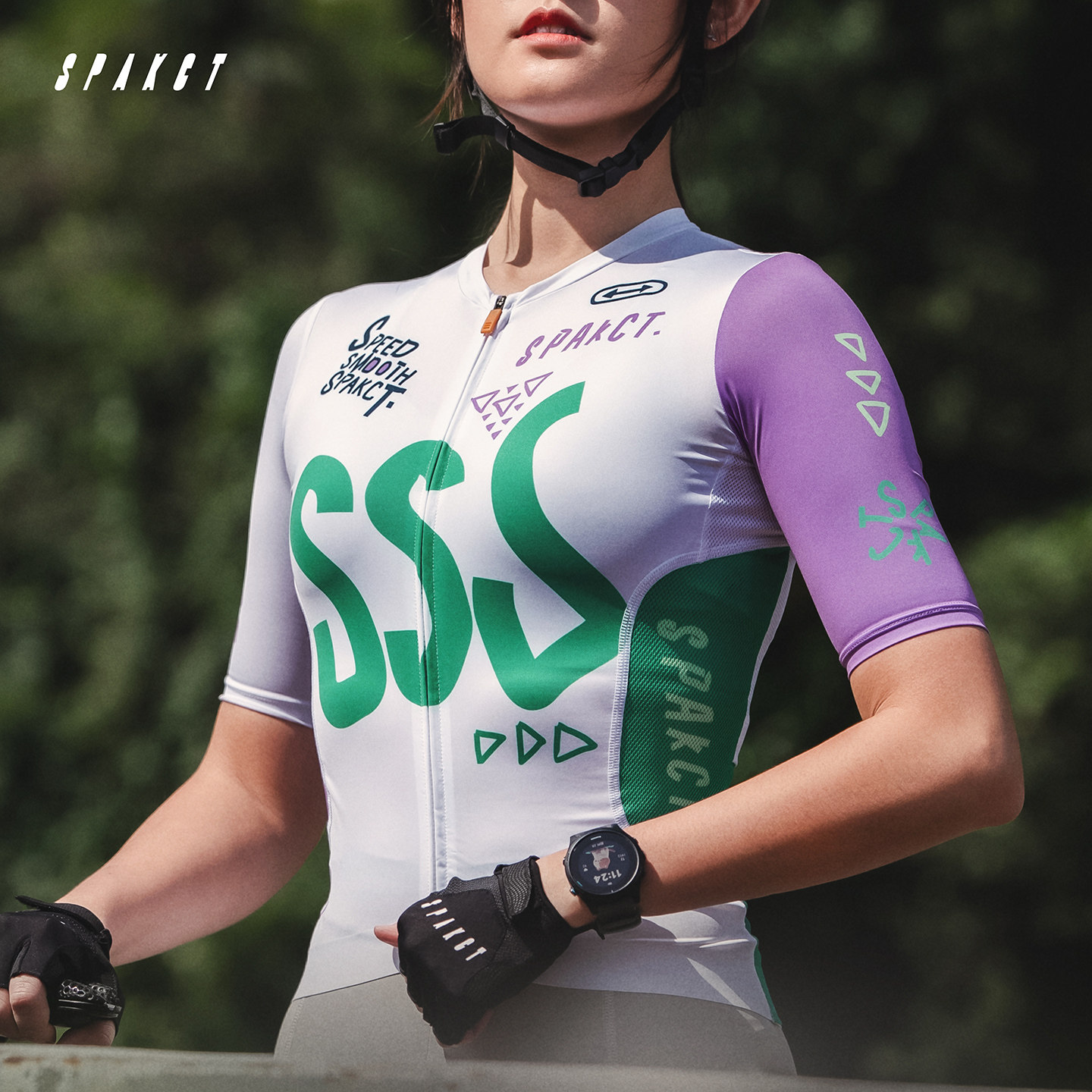 思帕客女子短袖骑行服2026年轻薄防晒春夏自行车山地车车衣-旋风