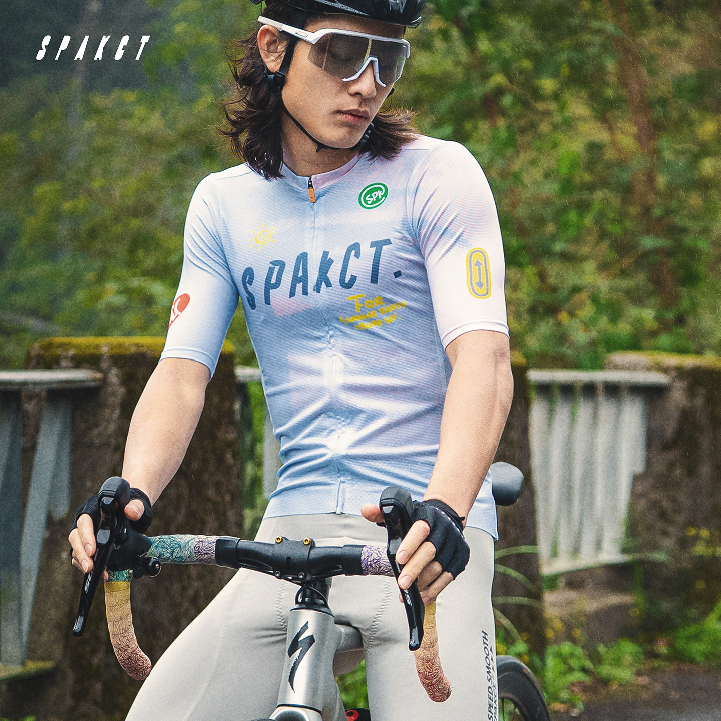 思帕客2026男女款骑行服短袖透气夏季自行车轻薄专业骑车衣-纯真