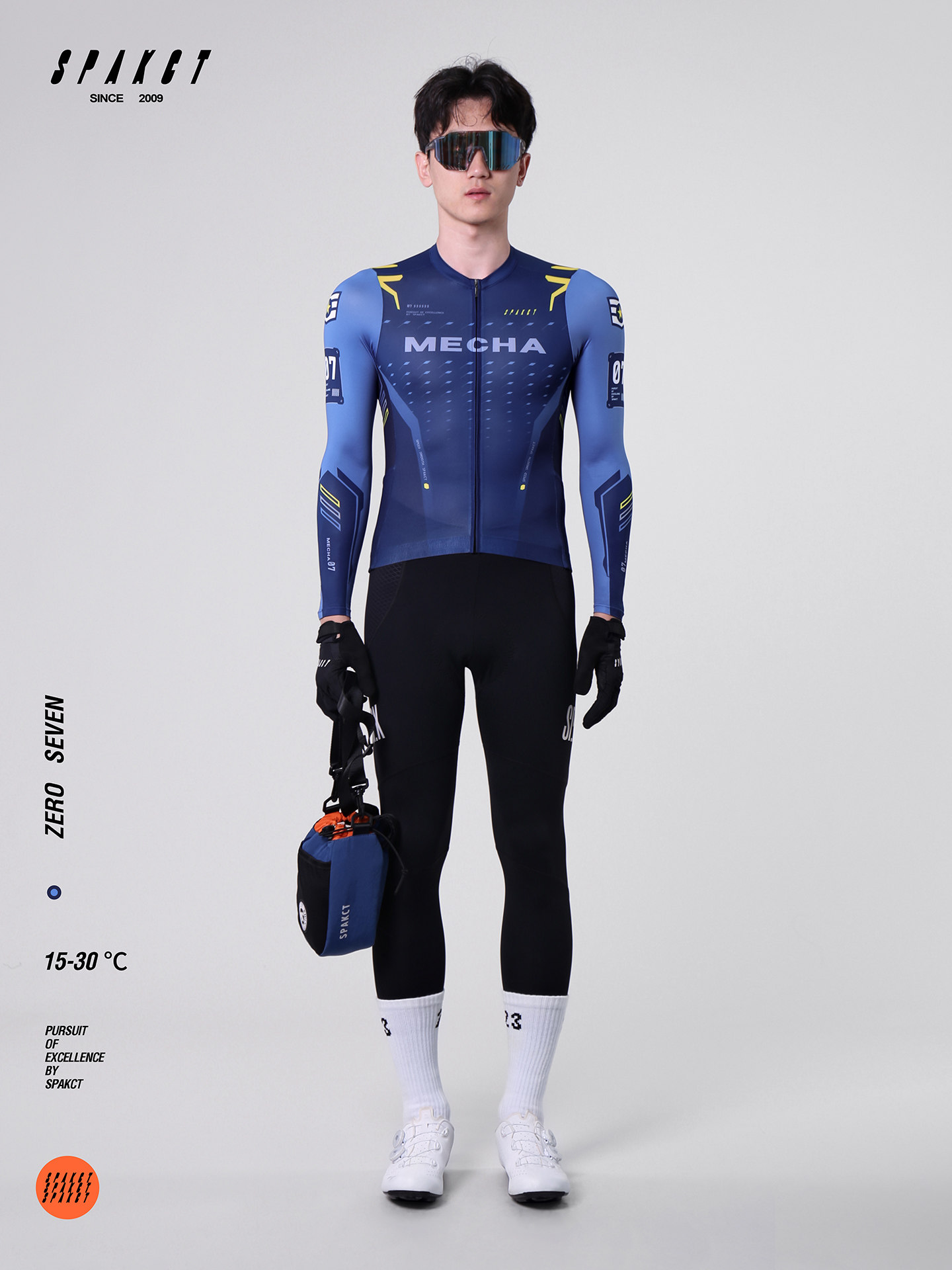 火花2025春夏自行车服装男子户外专业长袖上衣公路自行车自行车服