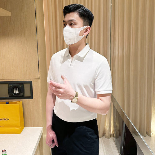 夏季短袖时尚商务polo衫老钱风