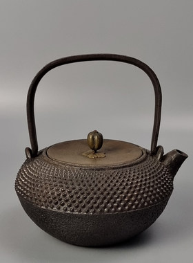 云色堂造炮口日本老铁壶回流高端茶具烧水煮水茶壶大正时期京都