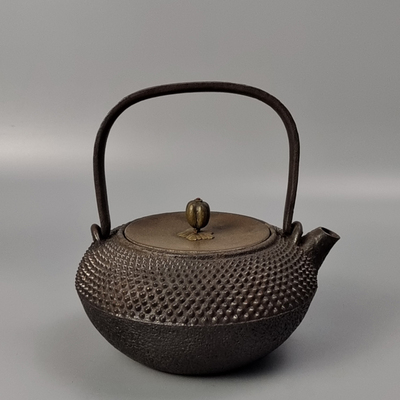 云色堂造炮口日本老铁壶回流高端茶具烧水煮水茶壶大正时期京都