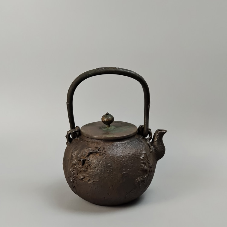 龟文堂造日本老铁壶京都回流茶具烧水茶道煮水茶壶高档高端