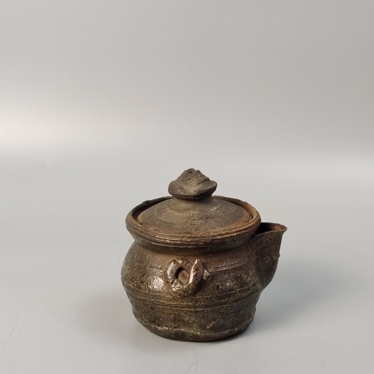 宫山人造日本南蛮烧宝瓶泡瓶回流茶具茶道高档泡茶水壶高端收藏