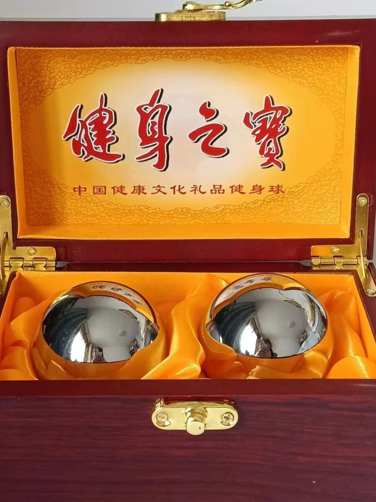 304不锈钢空心铃音保定铁球健身球中老年保健球手球握掌康复按摩