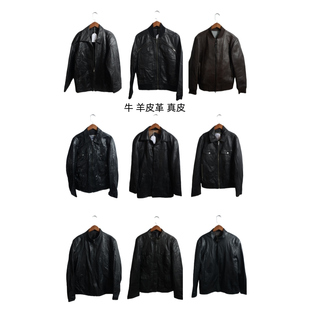 vintage古着皮衣美式A2复古短款宽松飞行员皮夹克外套真皮PY7