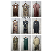 瑕疵女装 夏季 真丝桑蚕丝连衣裙名媛风碎花长裙印花真丝Q20