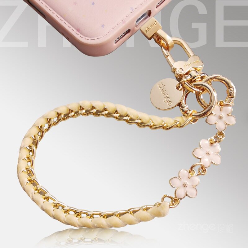 年华花朵手机挂绳手腕短款ins原创手作小众精致高级感香风挂件饰钥匙扣相机链子防丢户外旅游时尚女高端新品