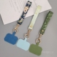 手提手机绳ins简约风时尚 手机壳通用短款 手绳宽布带子金属扣防断防摔手机保护绳 彩绘手机挂绳夹片式 手腕款