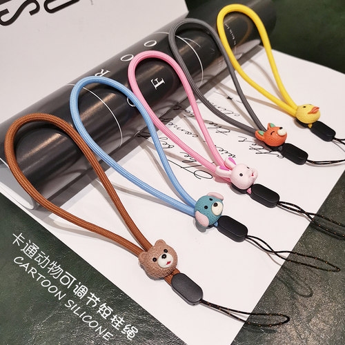 手机挂绳短款卡通挂件女vivooppo