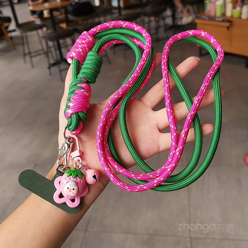 斜挎手机挂绳女长款＆卡通水果萌娃吊坠挂件ins户外出行逛街拍照旅游可背带绳子结实耐用编织手机壳挂绳通用,3C数码配件,手机挂件/手机链,淘宝优惠券,粉丝福利购,淘宝优惠卷