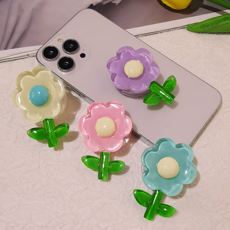 手机支架指环创意小花朵手指扣