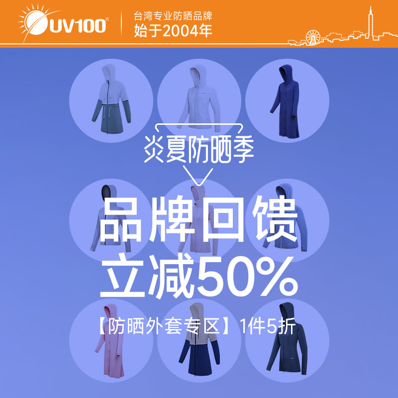 台湾UV100凉感透气防晒衣女款图片