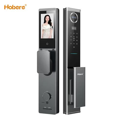 Hobere弘博汇H6Pro-F防水智能锁精雕掌静脉人脸识别防盗门锁